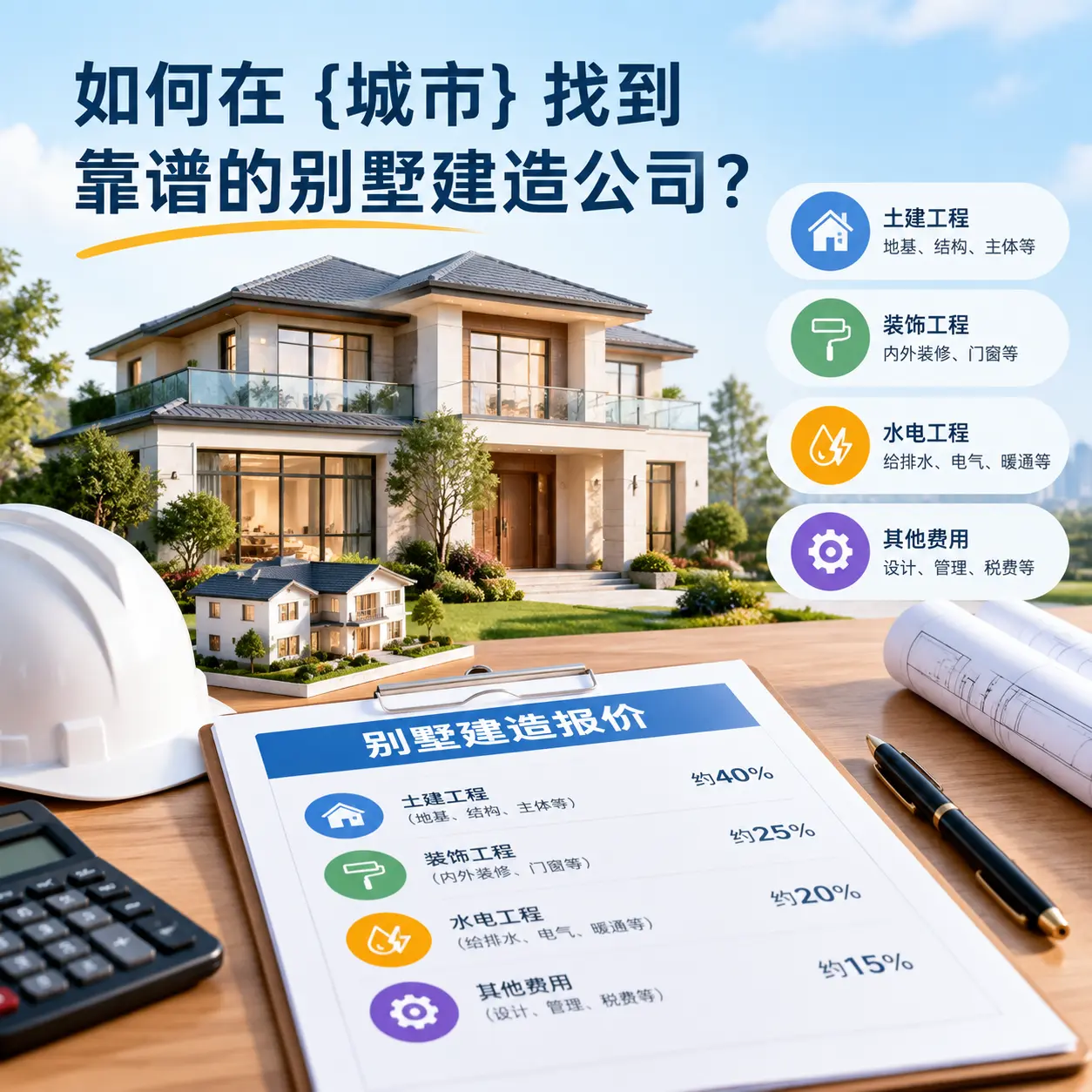 如何在 南明 找到靠谱的别墅建造公司？