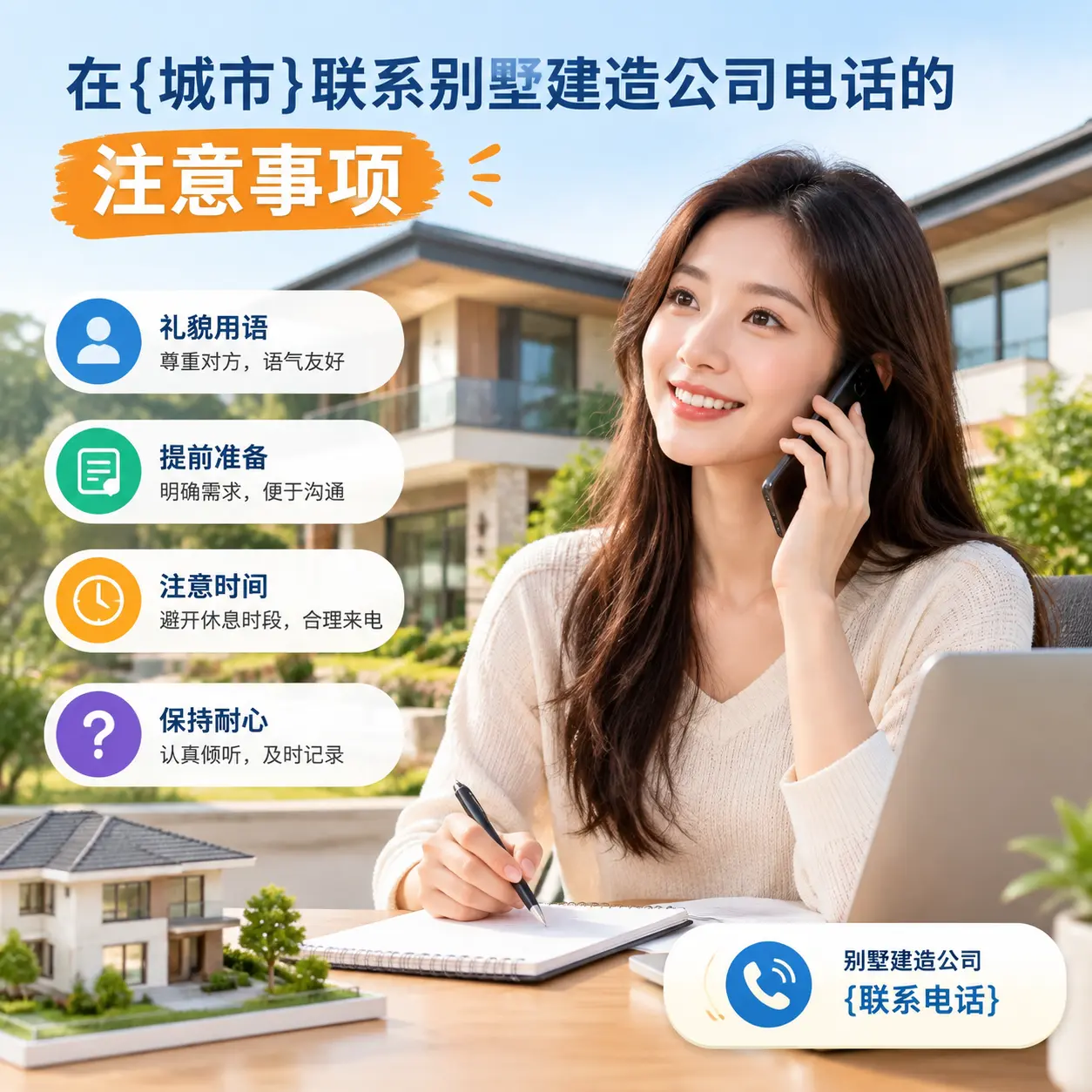 在南明联系别墅建造公司电话的注意事项